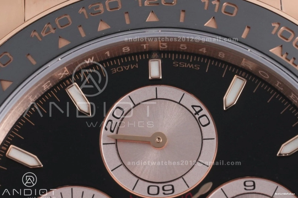 1:1 Sub-dial Edition RG VSF Sophisticated Marker 798 On Oyster-flex Best DD Gain Dial Stick Strap 126515 Black Weight Daytona 0826